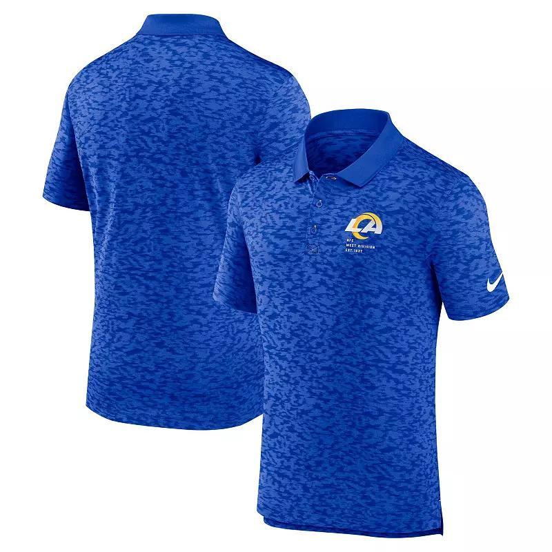 Men's Nike Royal Los Angeles Rams Pique Fashion Performance Polo, Size: Medium, Blue Product Image