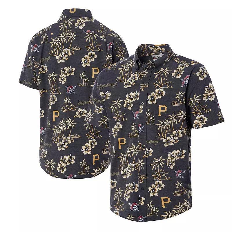 Men's Reyn Spooner Black Pittsburgh Pirates Kekai Button-Down Shirt,  Product Image