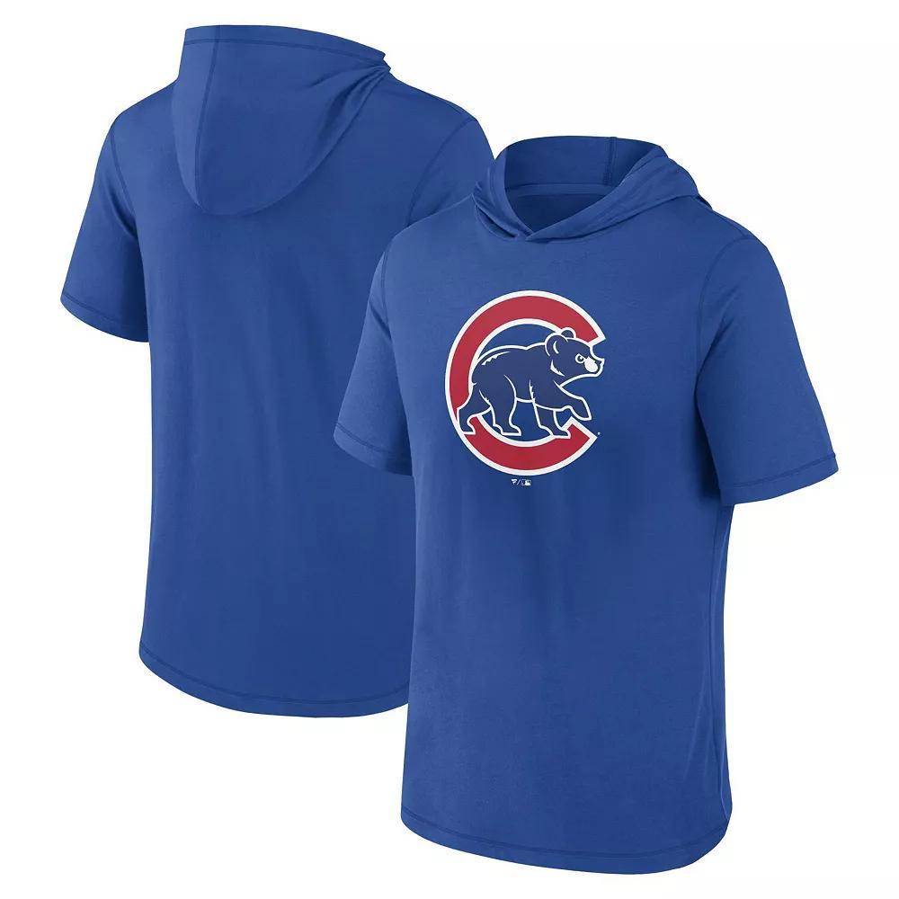 Men's Fanatics Branded Royal Chicago Cubs Short Sleeve Hoodie T-Shirt,  Product Image