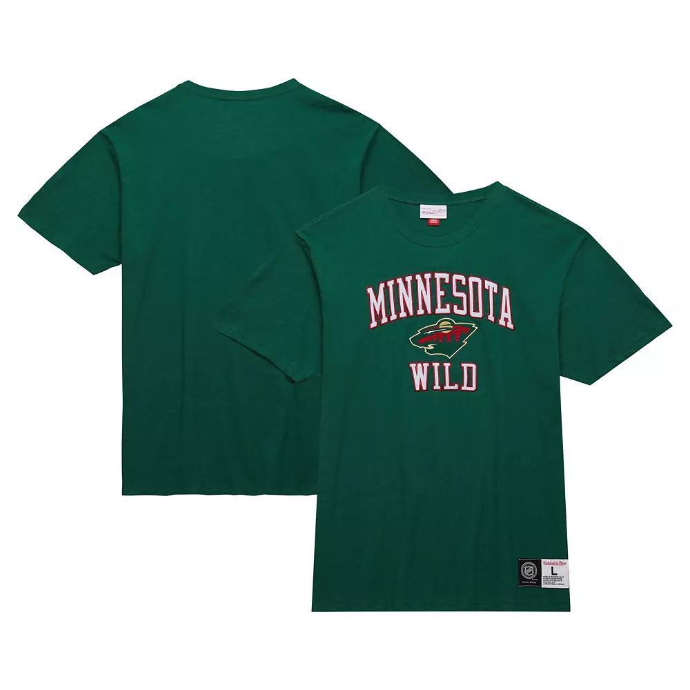 Men's Mitchell & Ness Green Minnesota Wild Legendary Slub T-Shirt,  Product Image