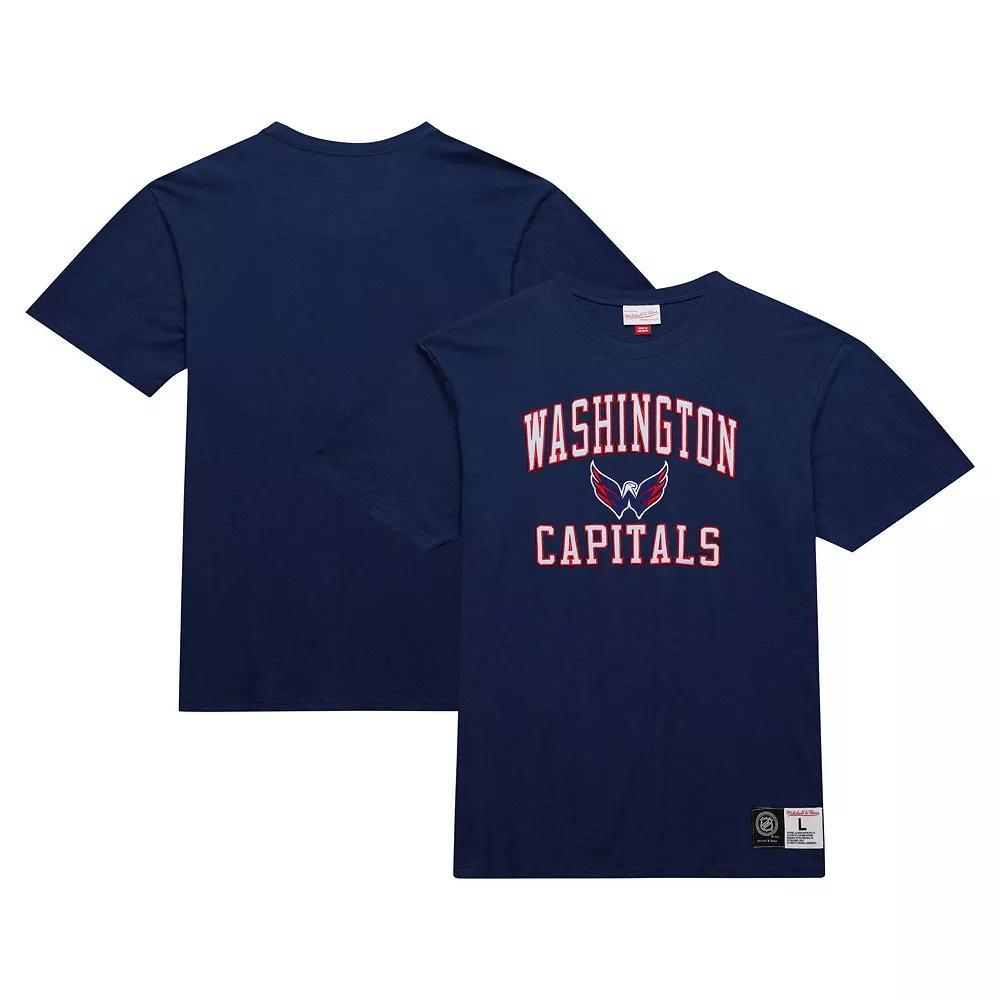 Men's Mitchell & Ness Navy Washington Capitals Legendary Slub T-Shirt,  Product Image