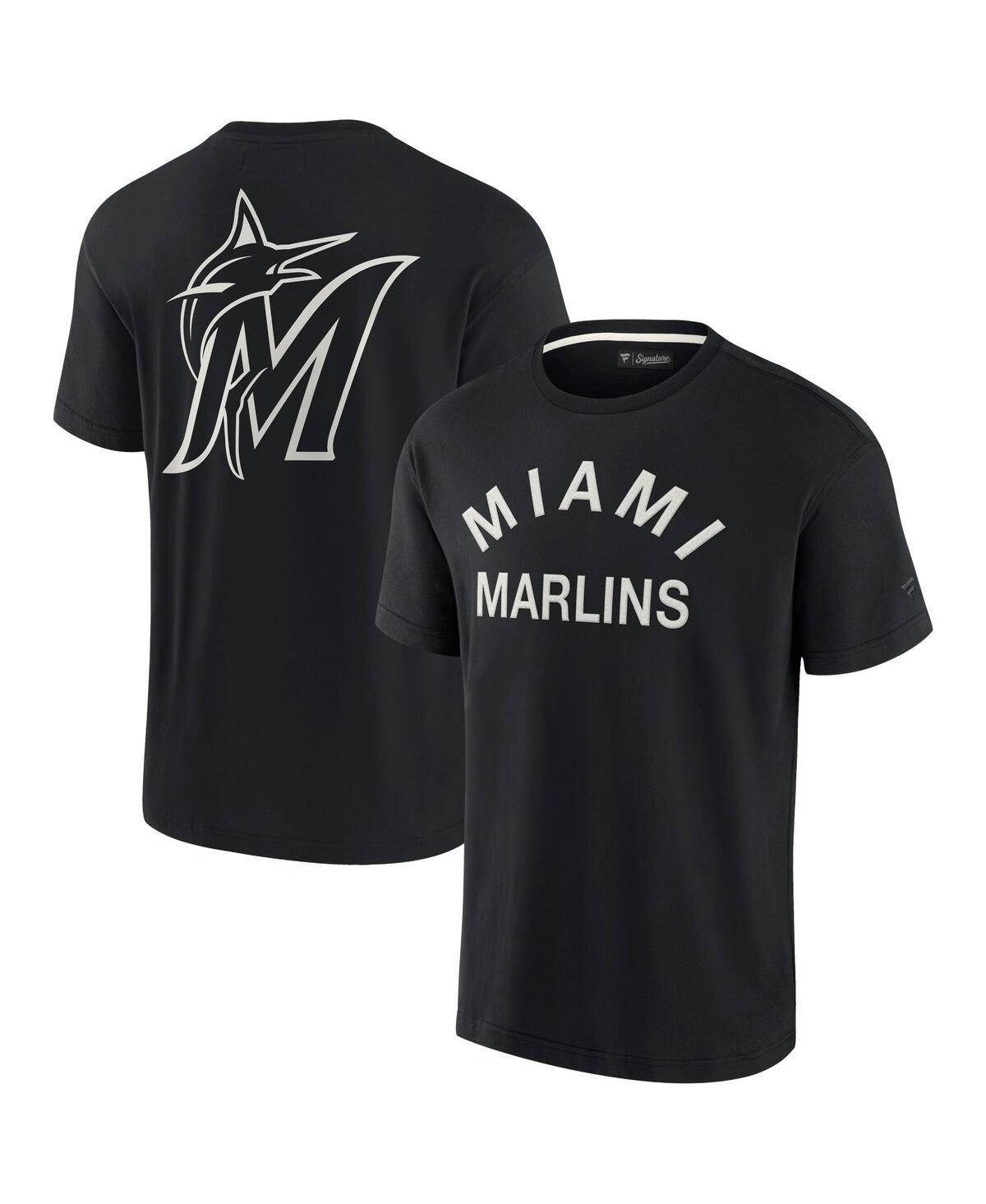 Unisex Fanatics Signature Black Miami Marlins Super Soft Short Sleeve T-Shirt, Adult Unisex, Size: XL Product Image