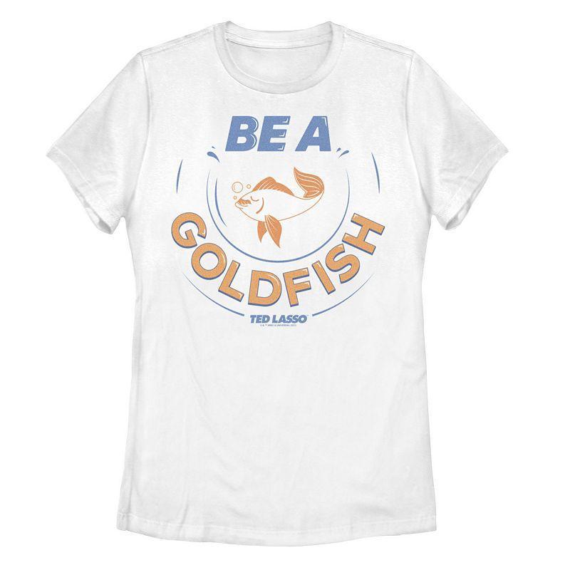 Juniors' Ted Lasso Be A GoldFish Original Graphic Tee, Girl's, Size: XL, White Product Image