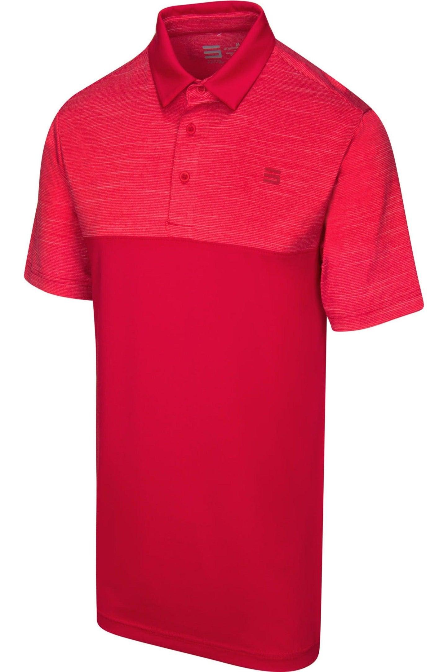 Three Sixty Six Men's Heathered Two-Tone Golf Polo Male Product Image