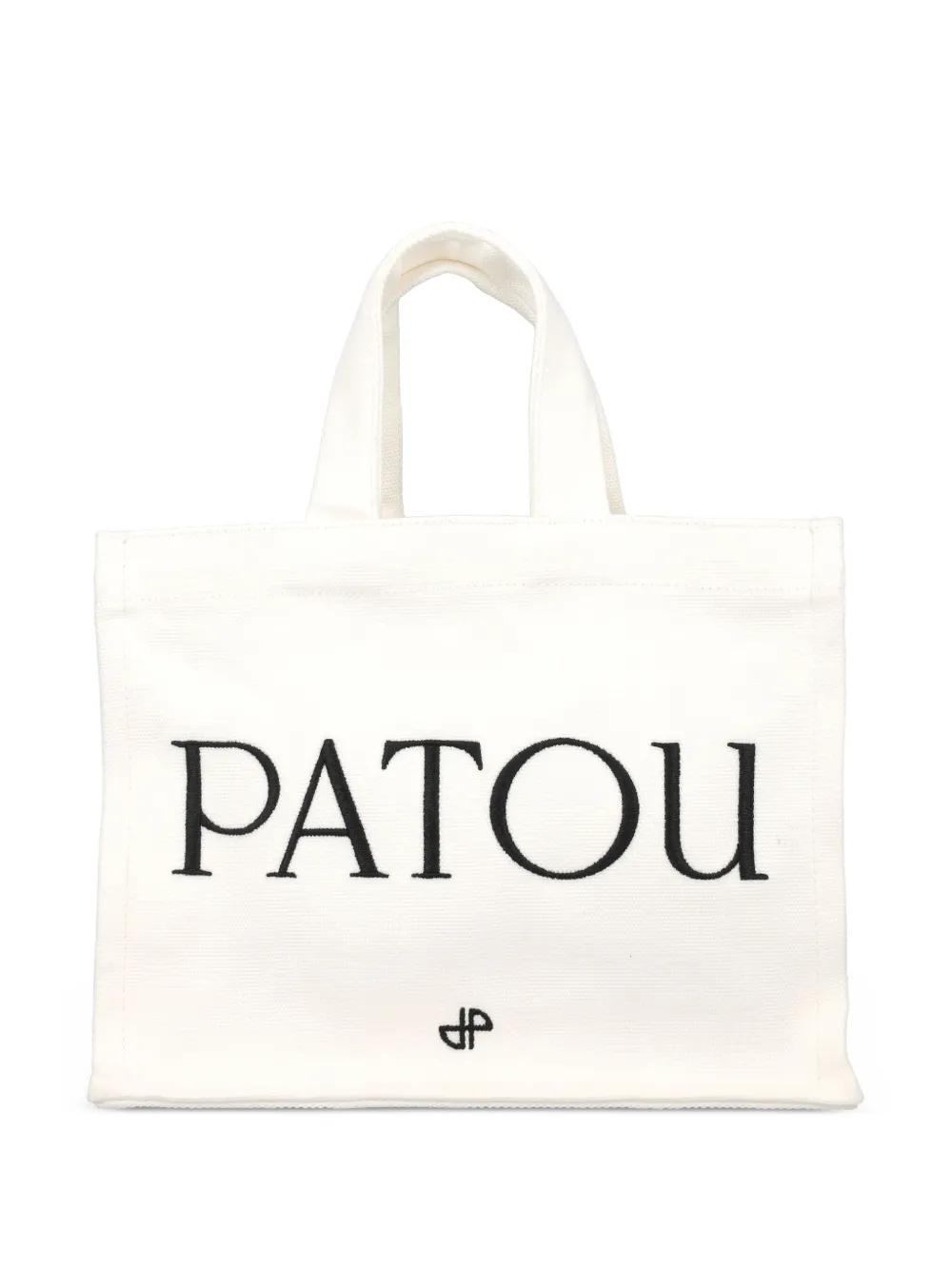 PATOU Organic-cotton Tote Bag In White Product Image