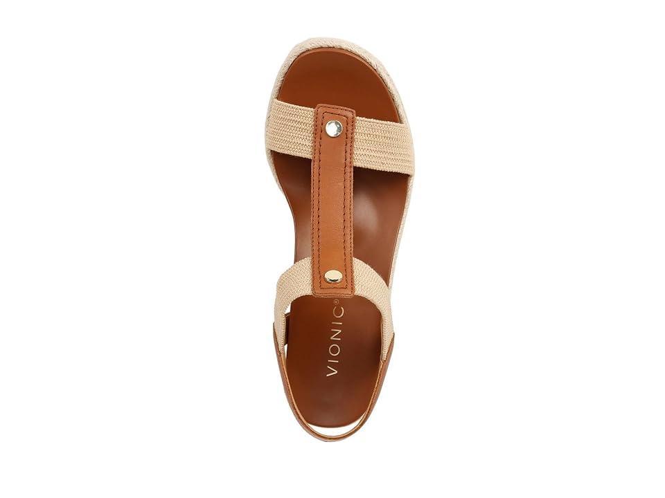 Vionic Calera Leather Wedge Espadrille Sandals Product Image