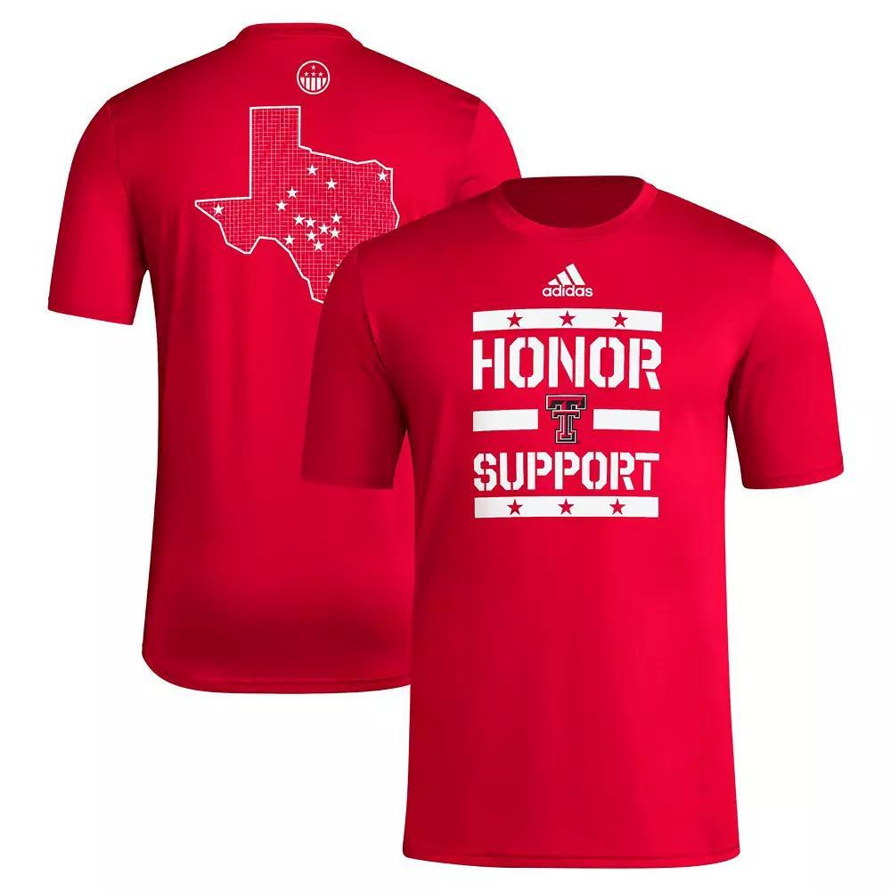Men's adidas Red Texas Tech Red Raiders Honor & Support T-Shirt,  Product Image