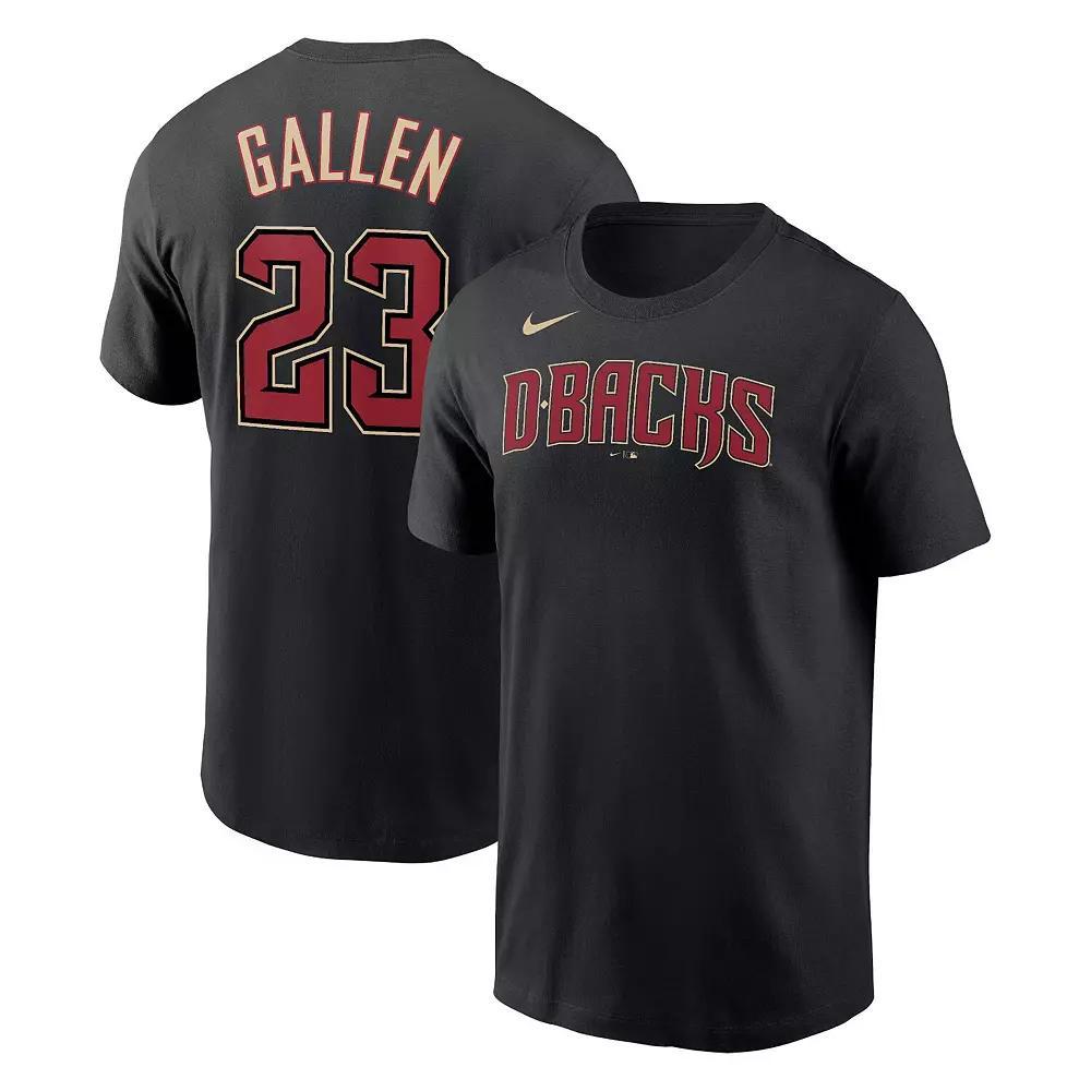 Men's Nike Zac Gallen Black Arizona Diamondbacks Player Name & Number T-Shirt,  Product Image