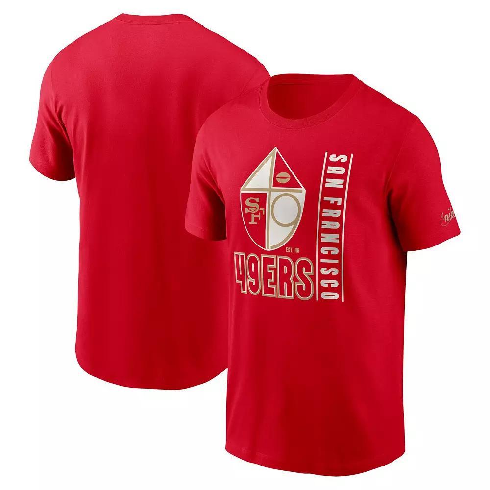 Men's Nike Scarlet San Francisco 49ers Lockup Essential T-Shirt,  Product Image
