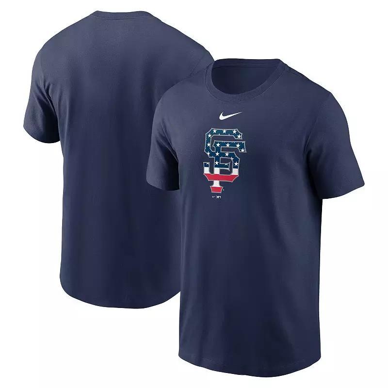 Men's Nike Navy Boston Red Sox Cooperstown Collection Team Logo T-Shirt, Size: Large, Blue Product Image