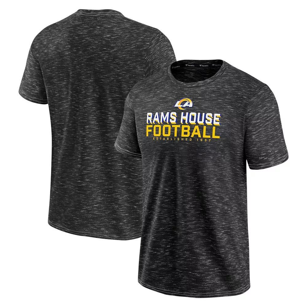 Men's Fanatics Branded Charcoal Los Angeles Rams Component T-Shirt, Size: Medium Product Image