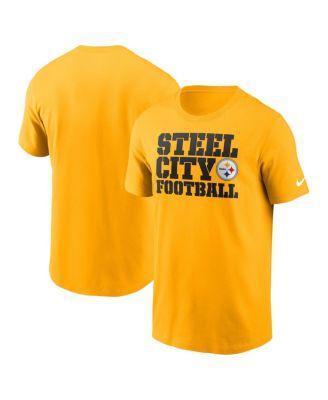 Mens Nike Gold Pittsburgh Steelers Local Essential T-shirt Product Image