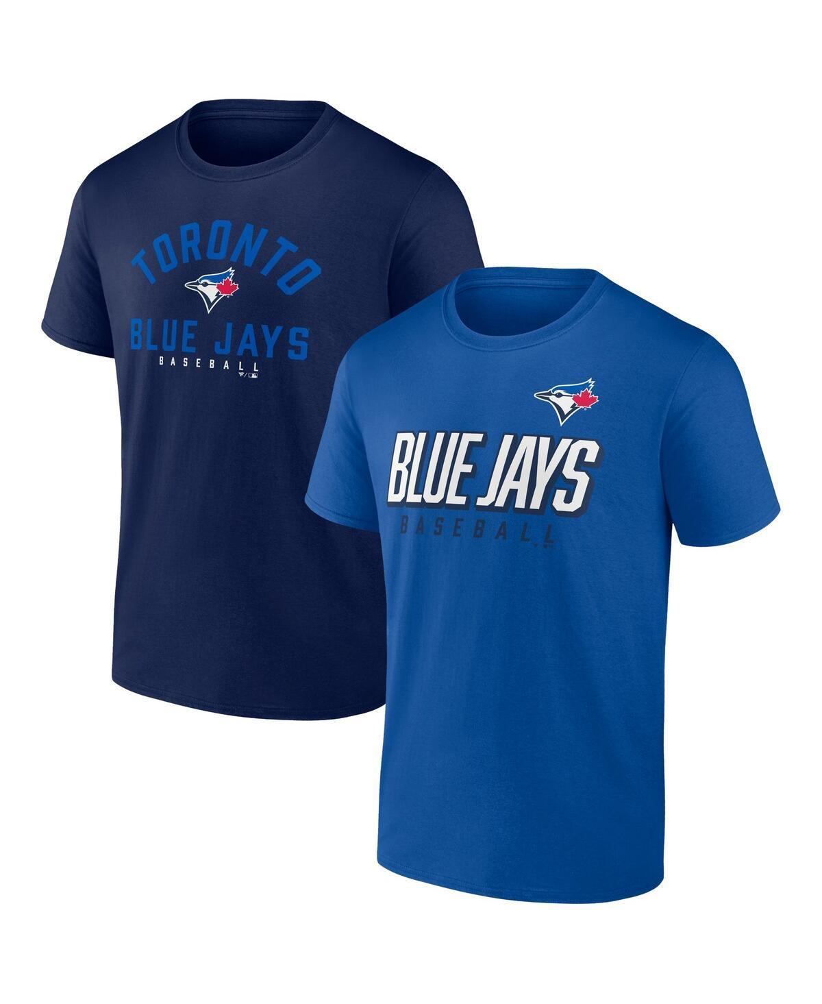 Men's Fanatics Branded Royal/Navy Toronto Blue Jays Player Pack T-Shirt Combo Set, Size: Medium, Jay Blue Product Image