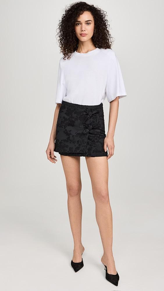 GANNI Boucle Jacquard Suiting Miniskirt | Shopbop Product Image