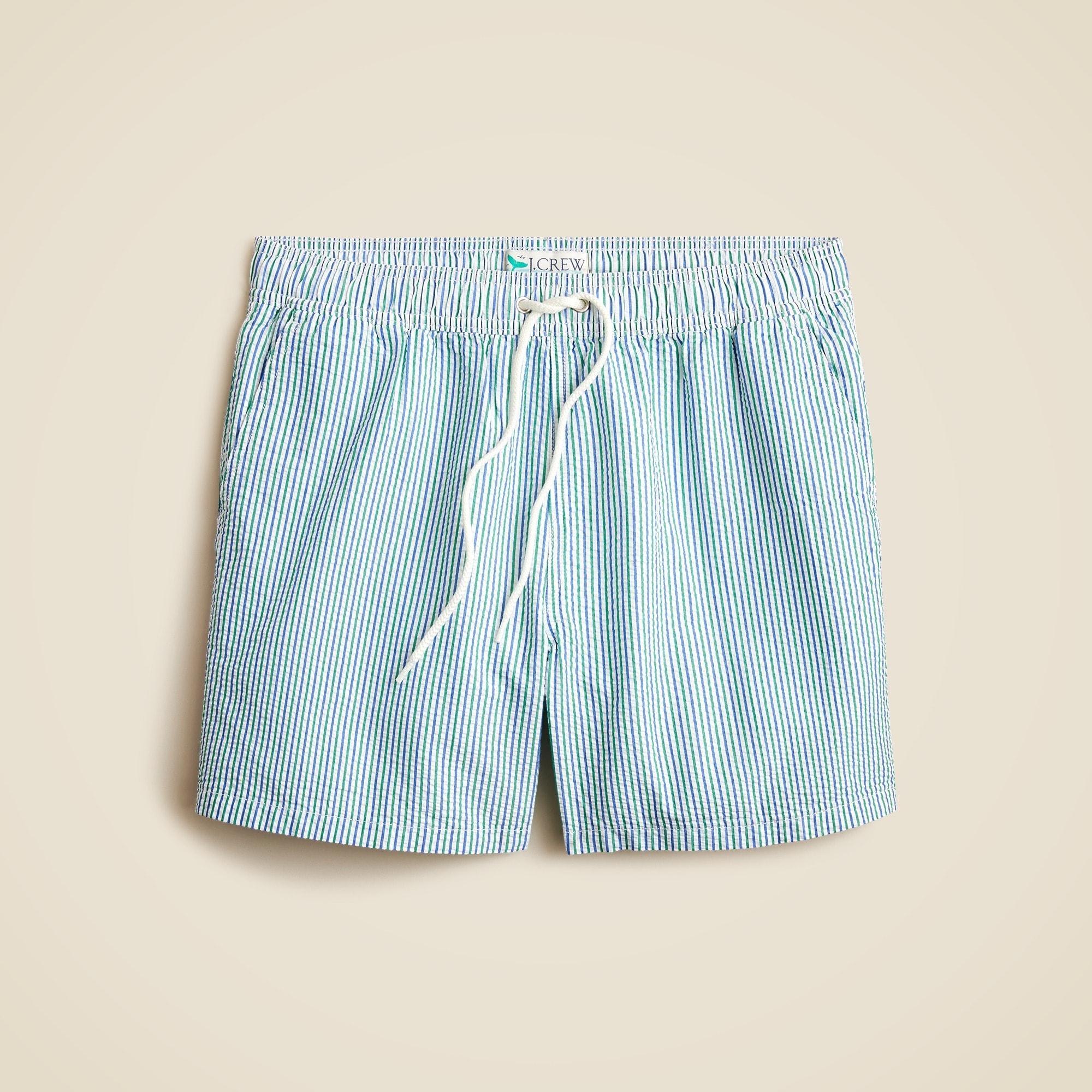 6'' swim trunk in seersucker Product Image