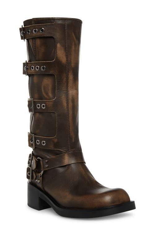 Steve Madden Womens Rocky Buckled Boots Product Image