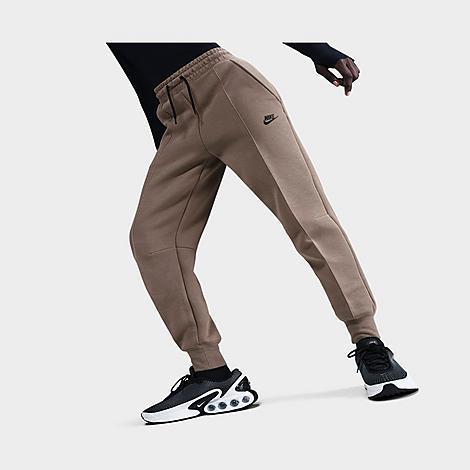 Nike Womens Nike NSW Tech Fleece MR Joggers - Womens Mink Brown/Black Product Image
