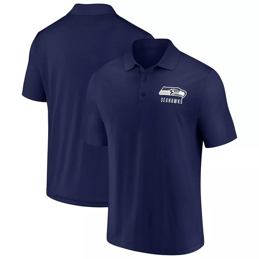 Men's Fanatics College Navy Seattle Seahawks Lockup Polo,  Product Image