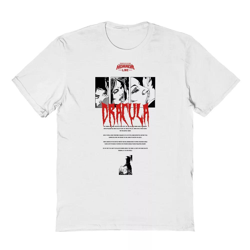 Men's Dracula Bites Graphic Tee, Size: Small, White Product Image