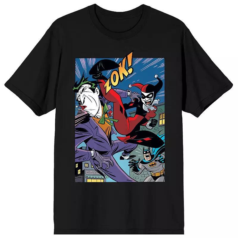 Men's Harley Quinn & The Joker Tee, Size: Small, Black Product Image