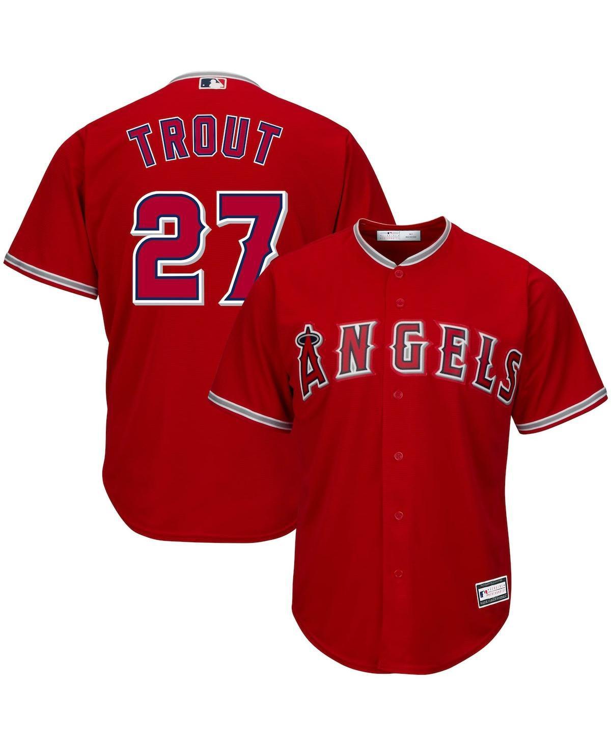 Mens Mike Trout Los Angeles Angels Big & Tall Replica Player Jersey Product Image