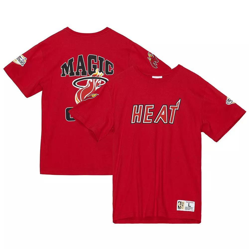 Men's Mitchell & Ness  Red Miami Heat Team Origins Top, Size: Medium Product Image