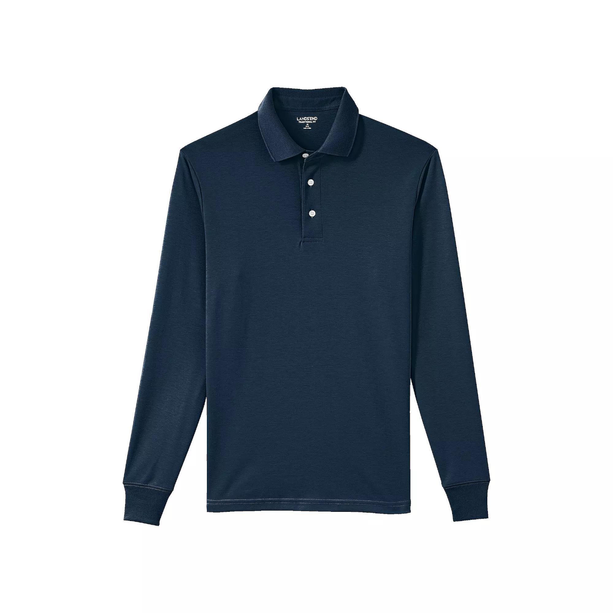 Big & Tall Lands' End Classic-Fit Supima Interlock Polo, Men's,  Product Image