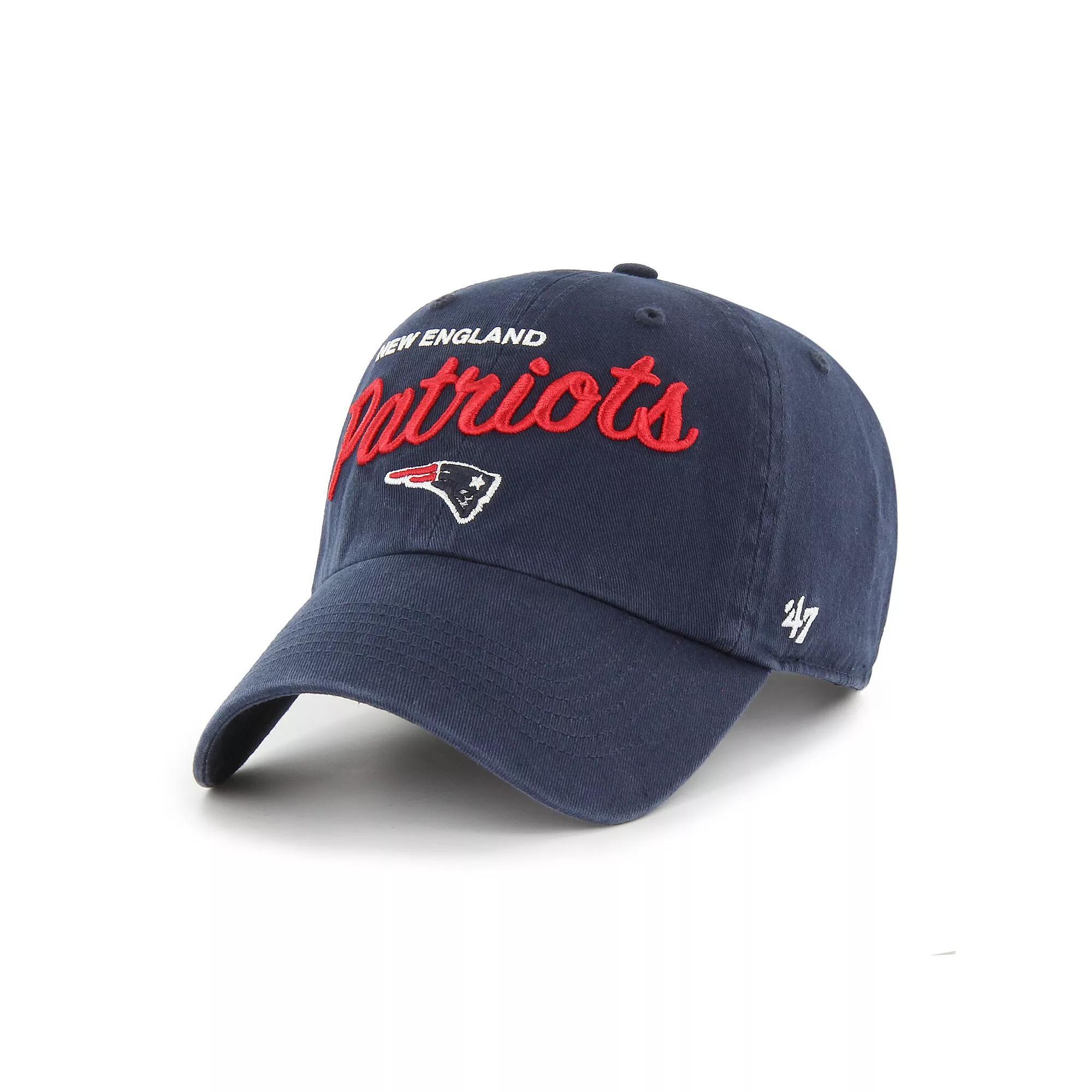 Women's '47 Navy New England Patriots Phoebe Clean Up Adjustable Hat, Blue Product Image