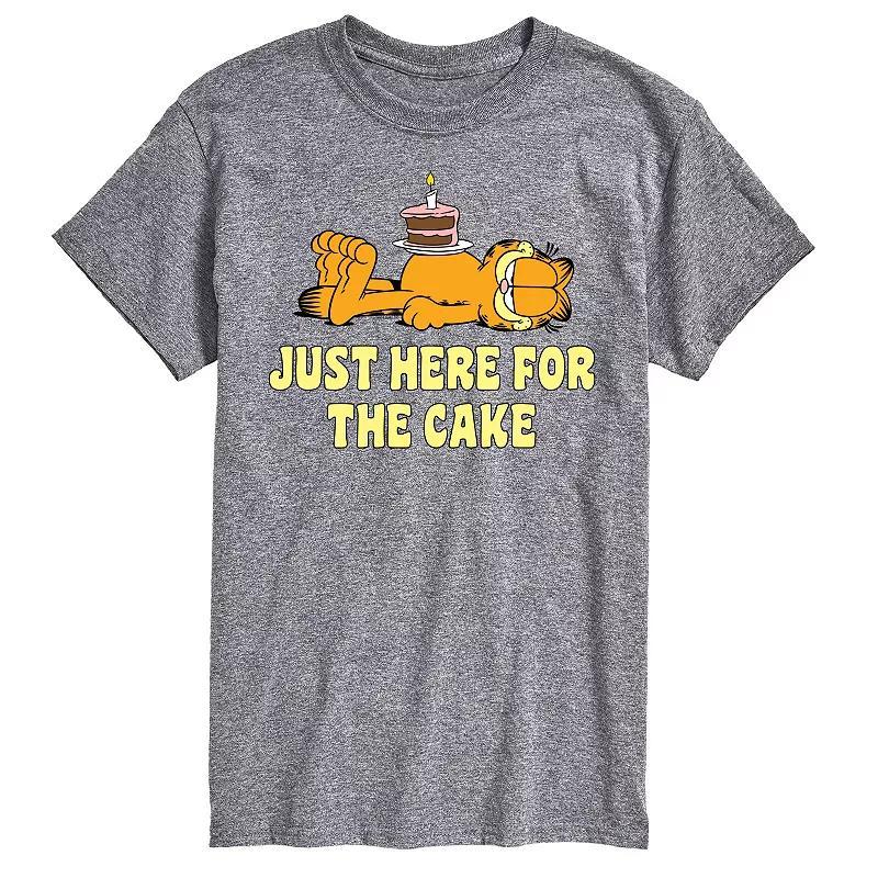 Big & Tall Garfield Here For Cake Graphic Tee, Men's,  Product Image