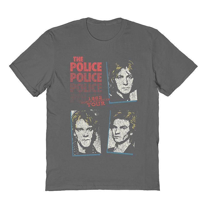 Men's The Police Tee, Size: Large, Gray Product Image