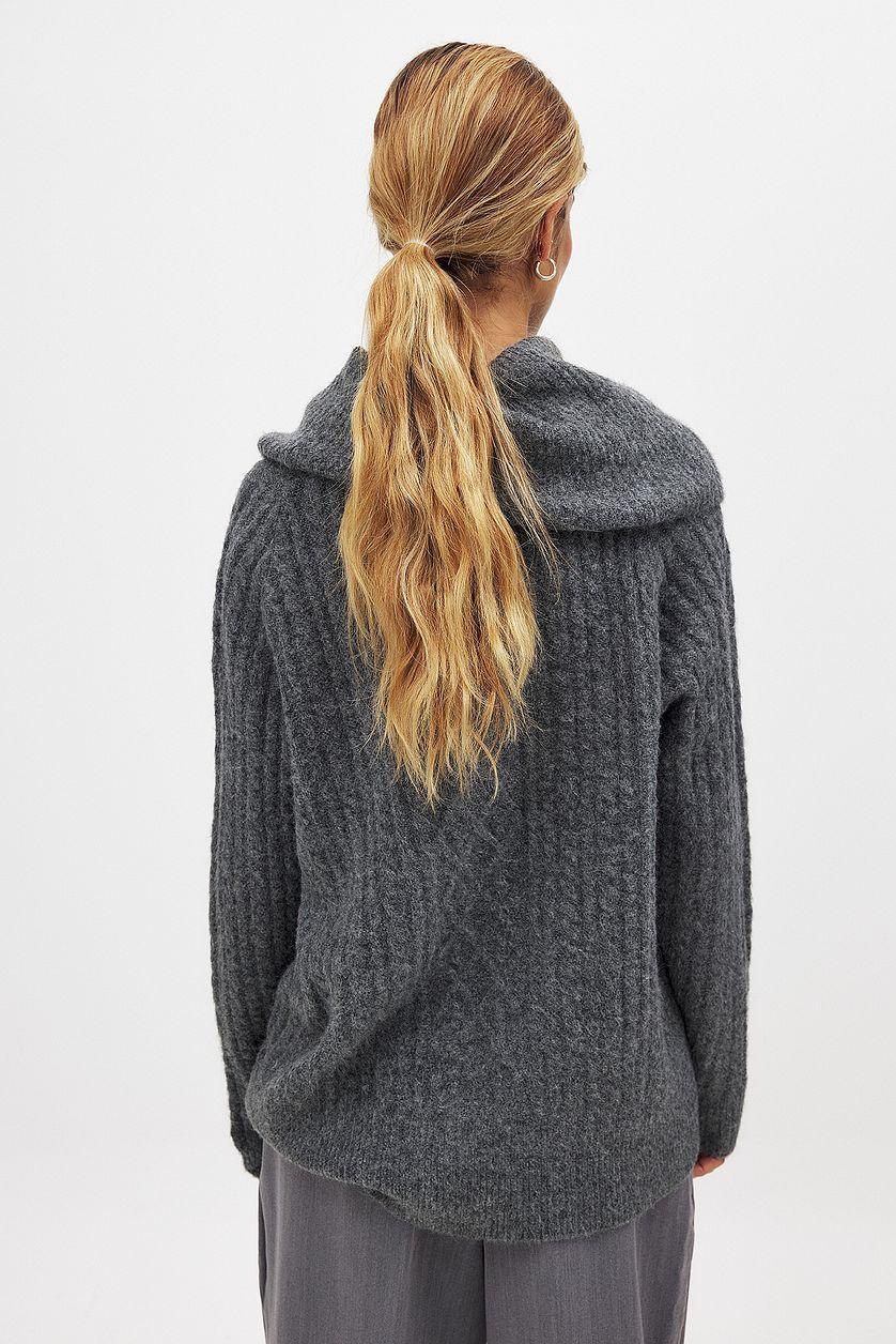 Cable Knitted Turtle Neck Sweater Product Image