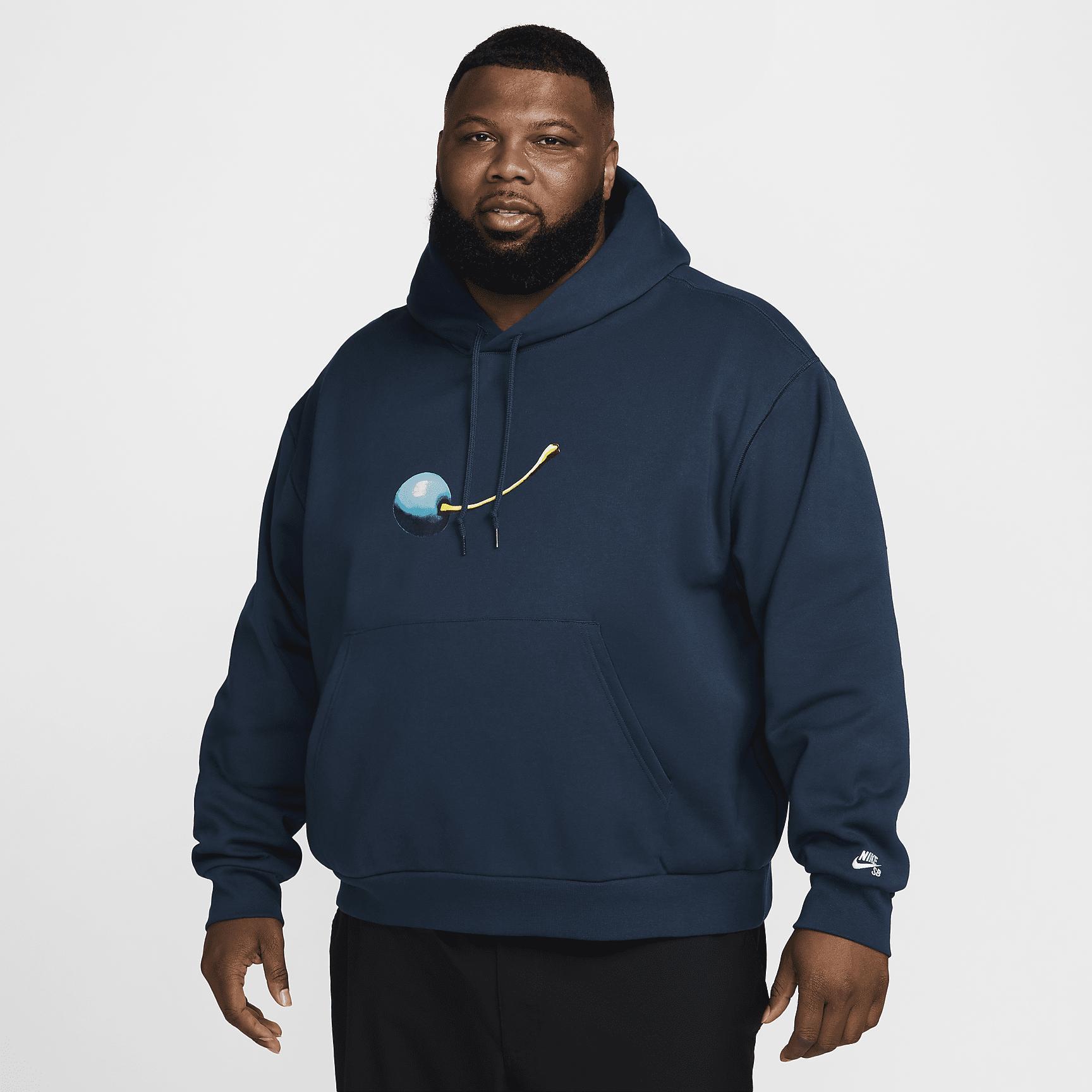 Mens Nike SB Fleece Pullover Skate Hoodie | FV7367-478 Product Image