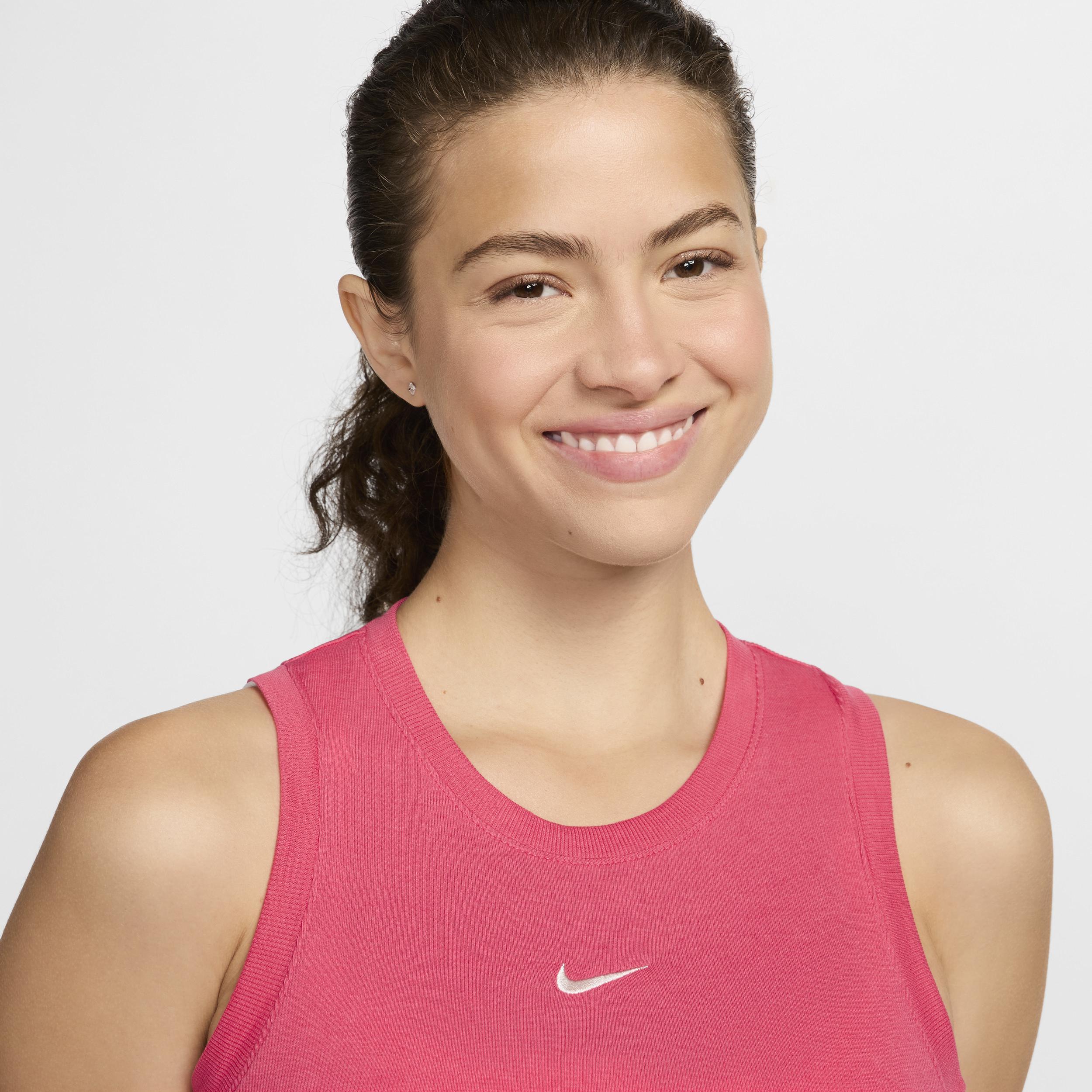 Women's Nike Sportswear Chill Knit Tight Cropped Mini-Rib Tank Top Product Image