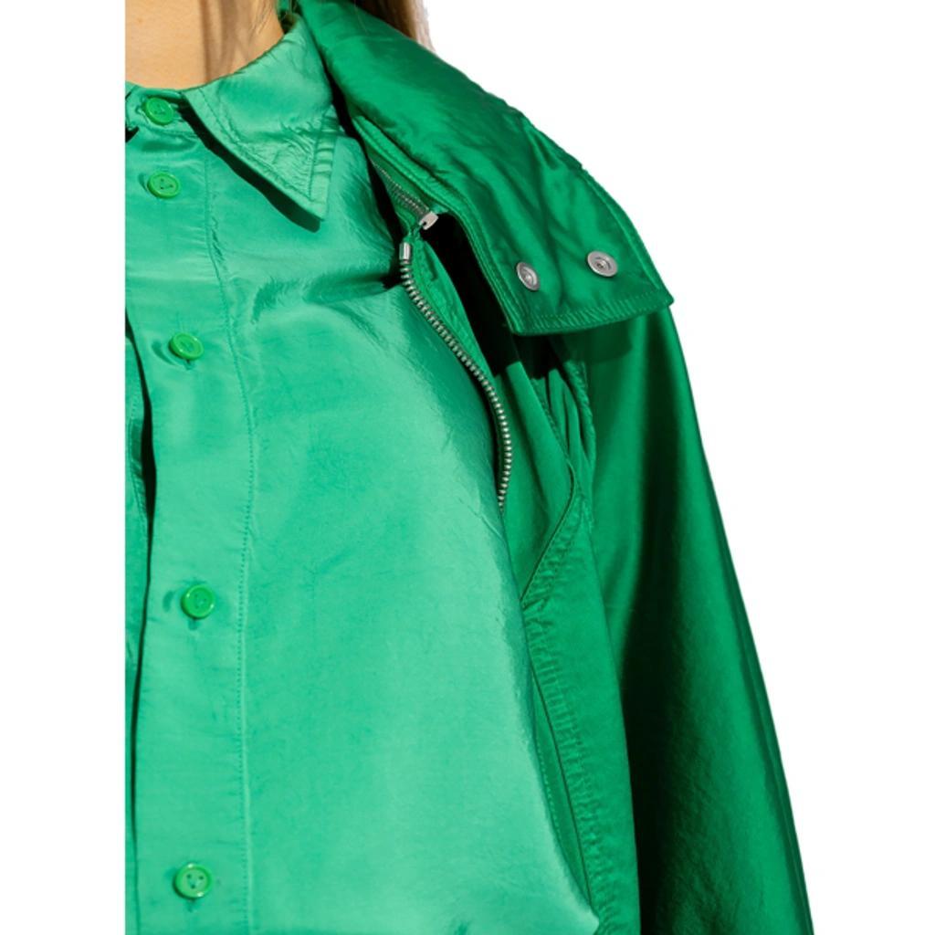 BOTTEGA VENETA Satin Parka In Green Product Image