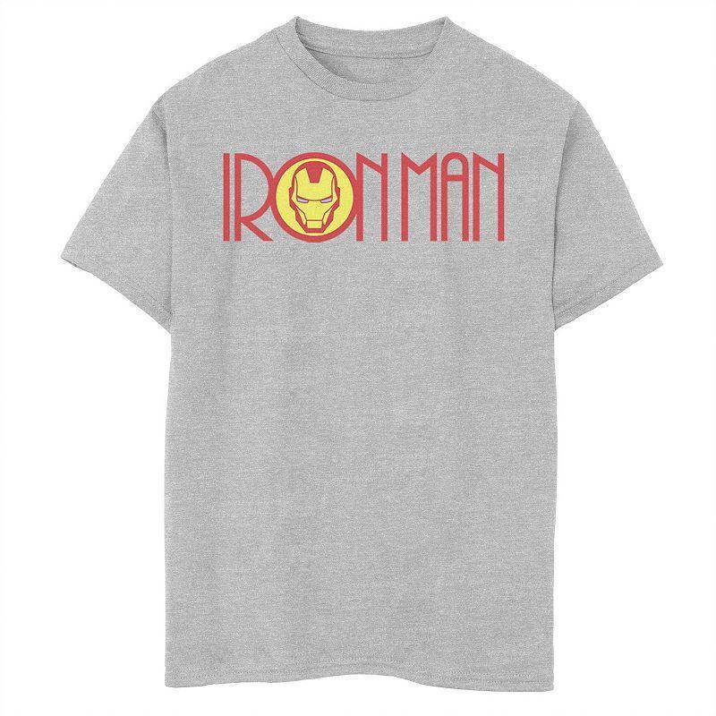 Boys 8-20 Marvel Iron Man Long Font Mask Logo Graphic Tee, Boy's,  Product Image