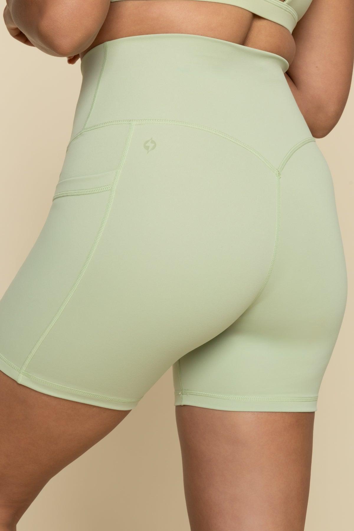 Crisscross Hourglass® Midi Short with Pockets - Pistachio Product Image