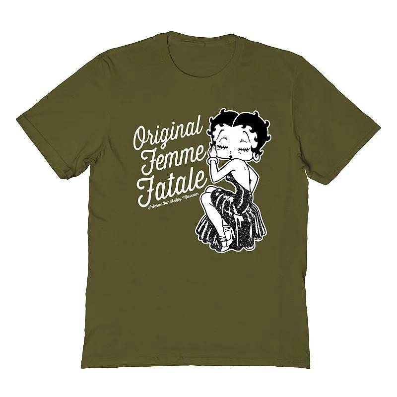 Men's Betty Boop T-Shirt, Size: Large, Green Product Image