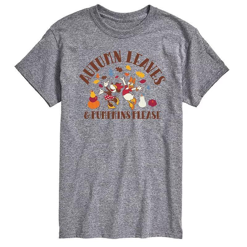 Disney's Mickey Mouse and Friends Big & Tall Autumn Leaves Pumpkin Please Graphic Tee, Men's,  Product Image
