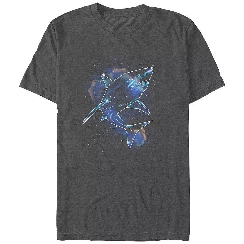 Men's Shark Galaxy Graphic Tee, Size: XS, Blue Product Image