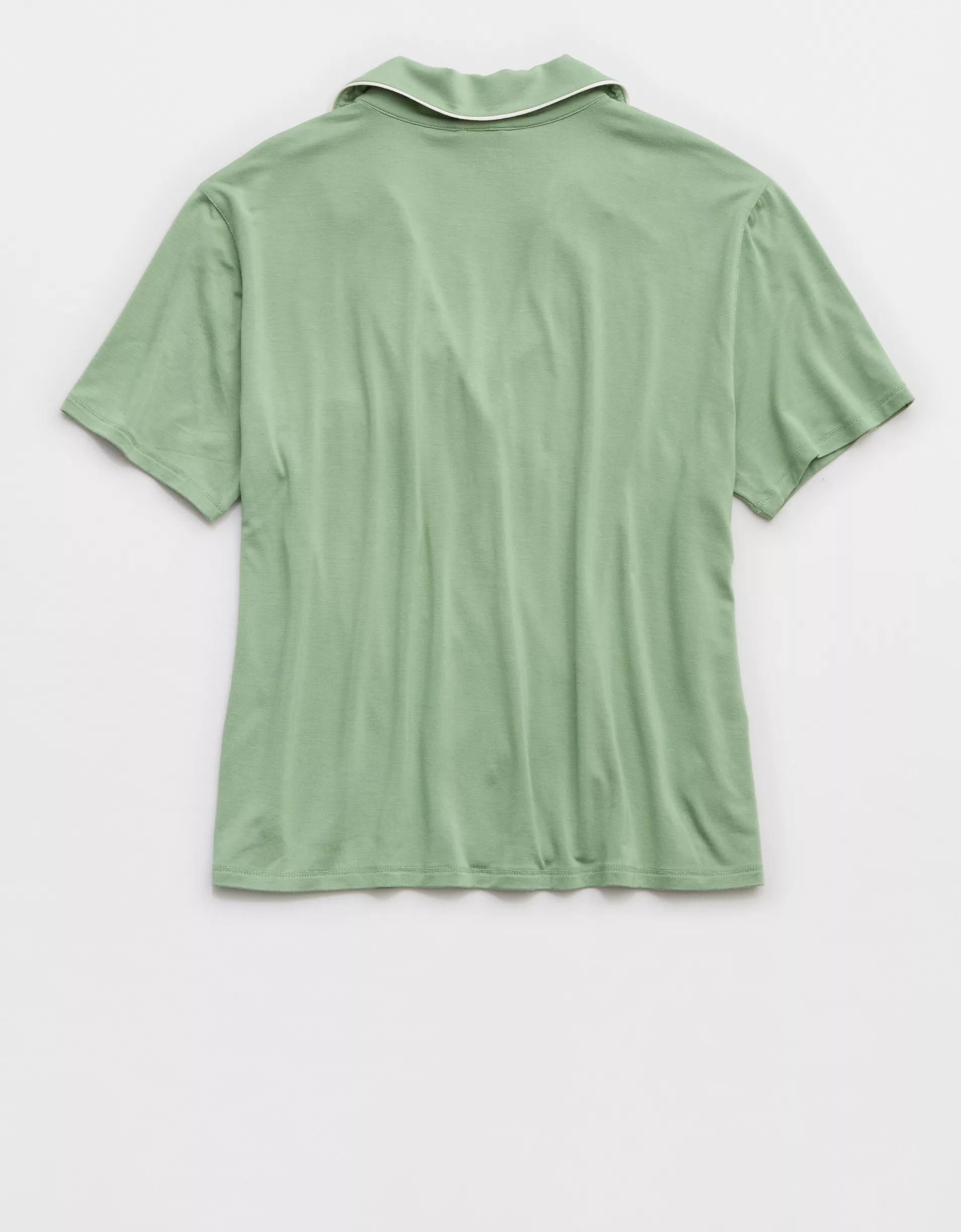 Aerie Real Soft® Short Sleeve Pajama Shirt Product Image