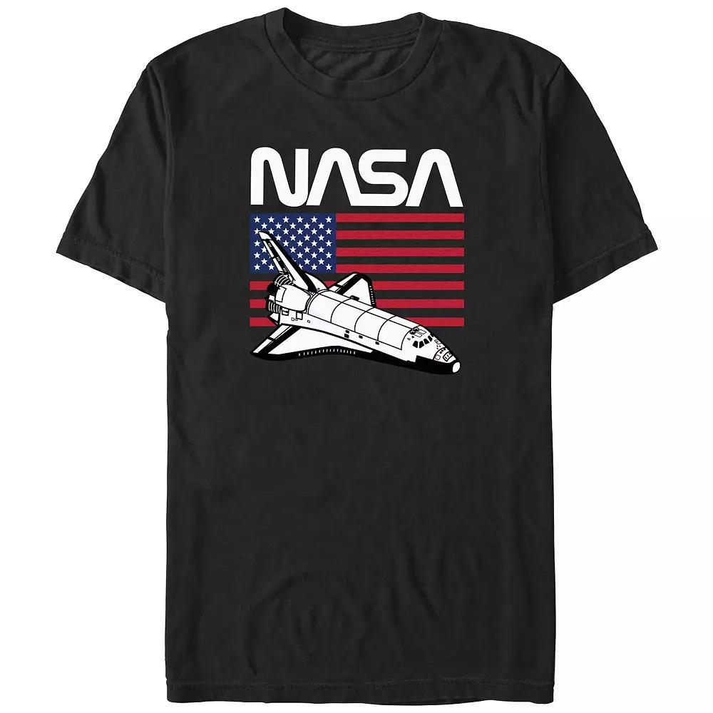 Big & Tall Nasa USA Flag Graphic Tee, Men's,  Product Image