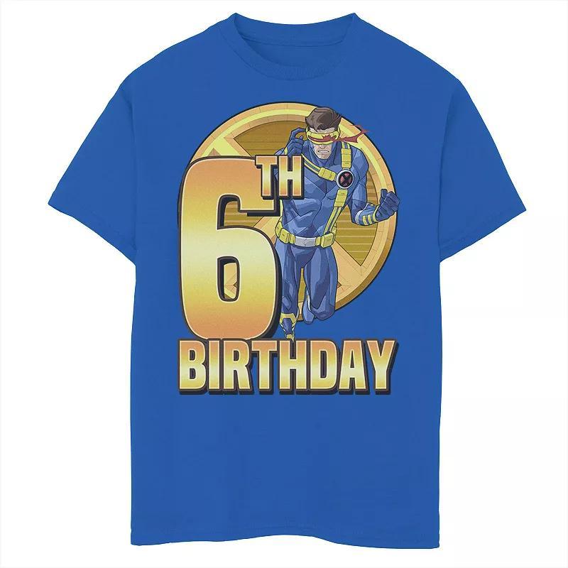 Boys 8-20 Marvel X-Men Cyclops Action Pose 6th Birthday Graphic Tee, Boy's,  Product Image