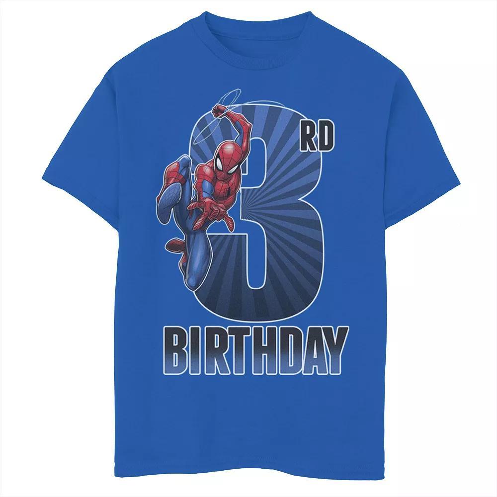 Boys 8-20 Marvel Spider-Man Swinging 3rd Birthday Graphic Tee, Boy's,  Product Image