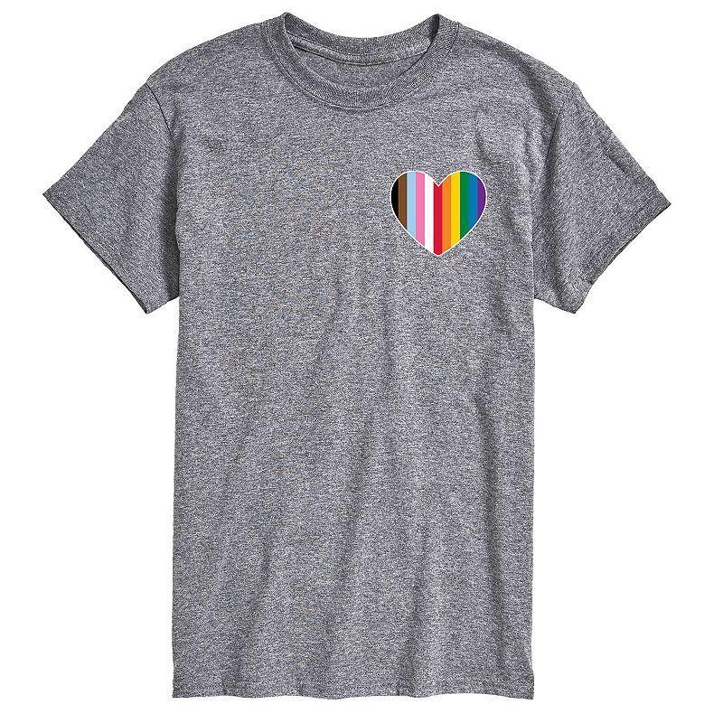 Big & Tall LGBTQ Flag Heart Graphic Tee, Men's,  Product Image