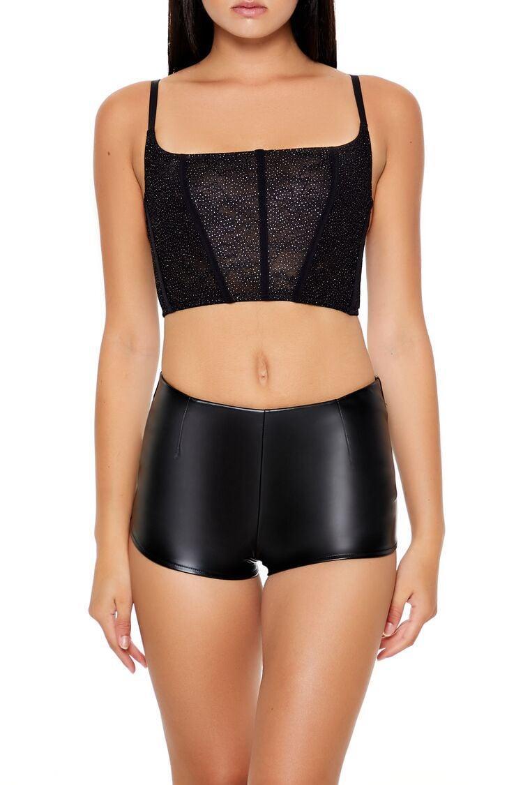 Rhinestone Lingerie Corset Top | Forever 21 Product Image