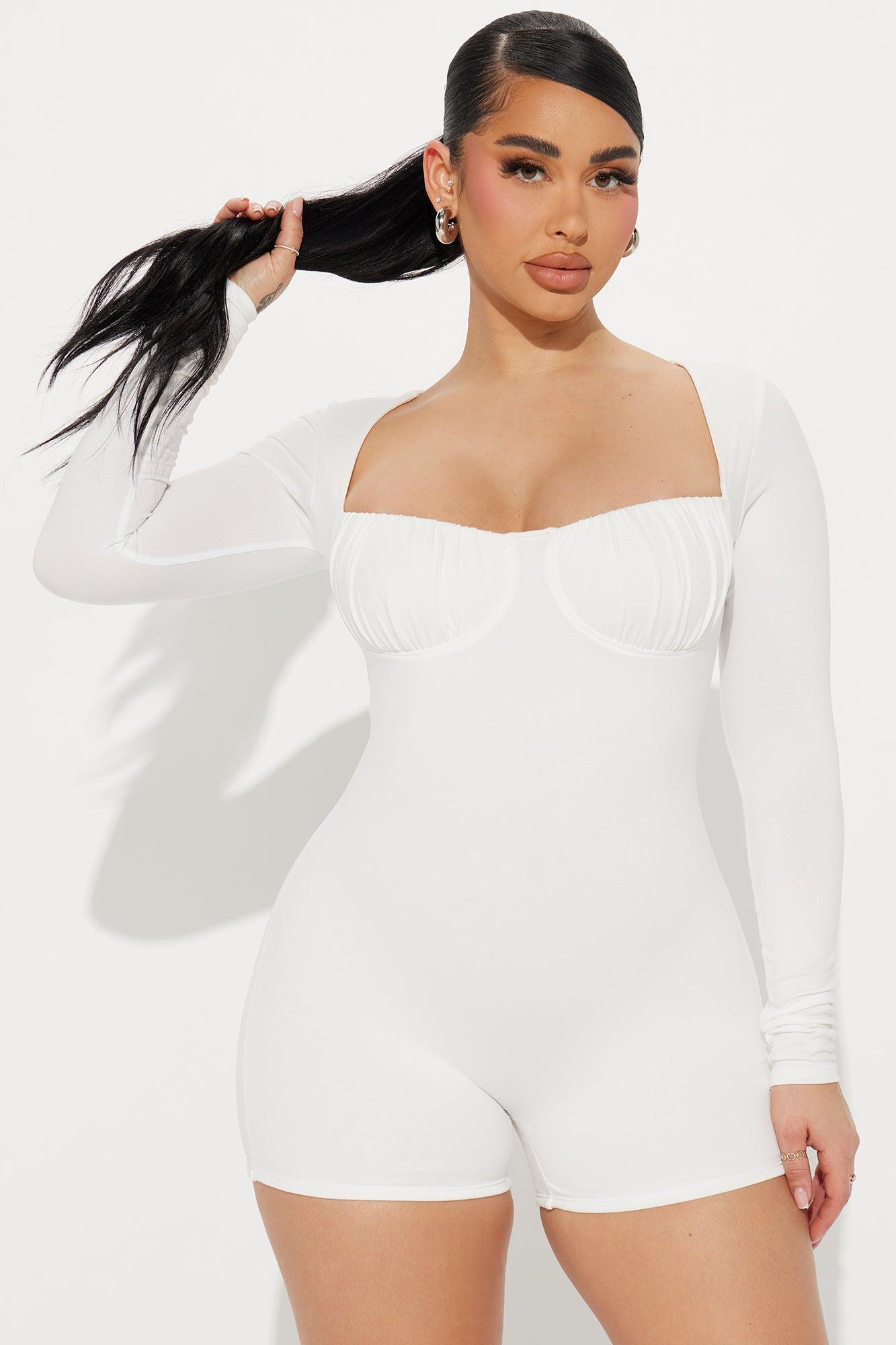 Breaking Through Romper - Ivory Product Image