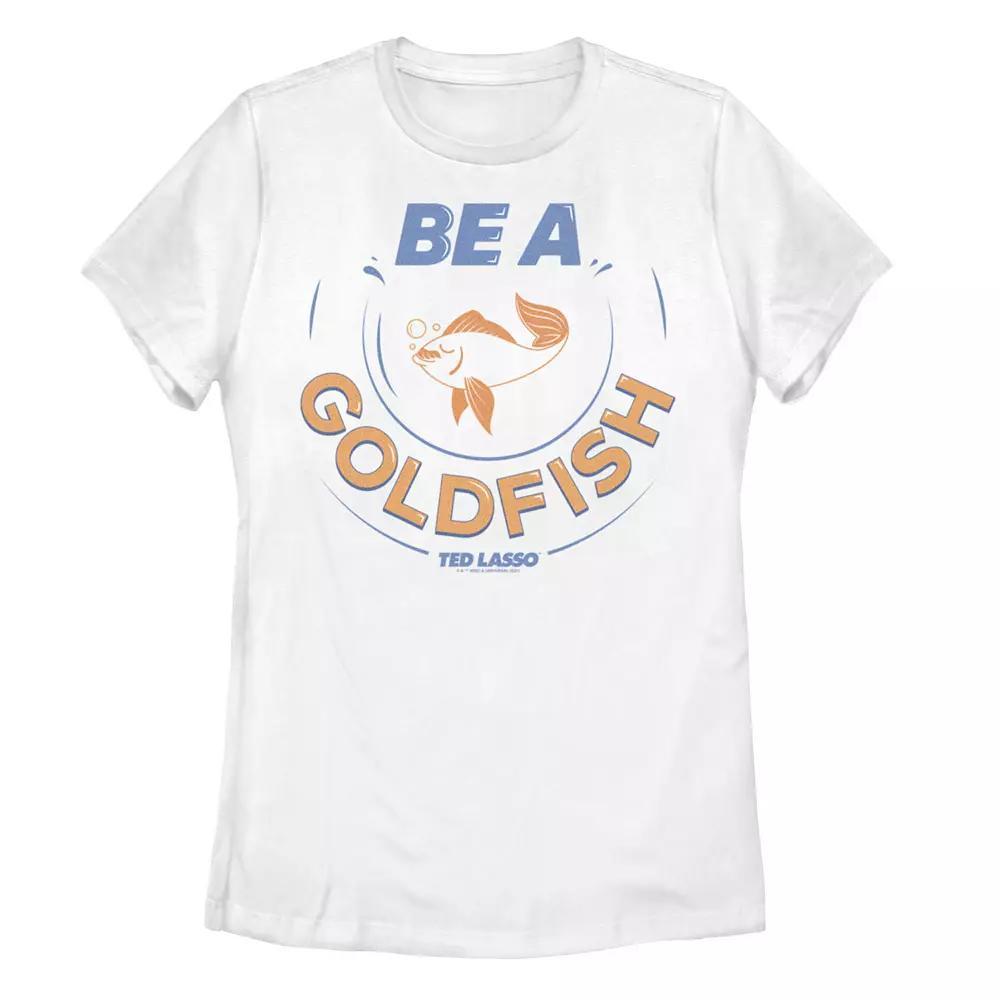 Juniors' Ted Lasso Be A GoldFish Original Graphic Tee, Girl's, Size: XL, White Product Image