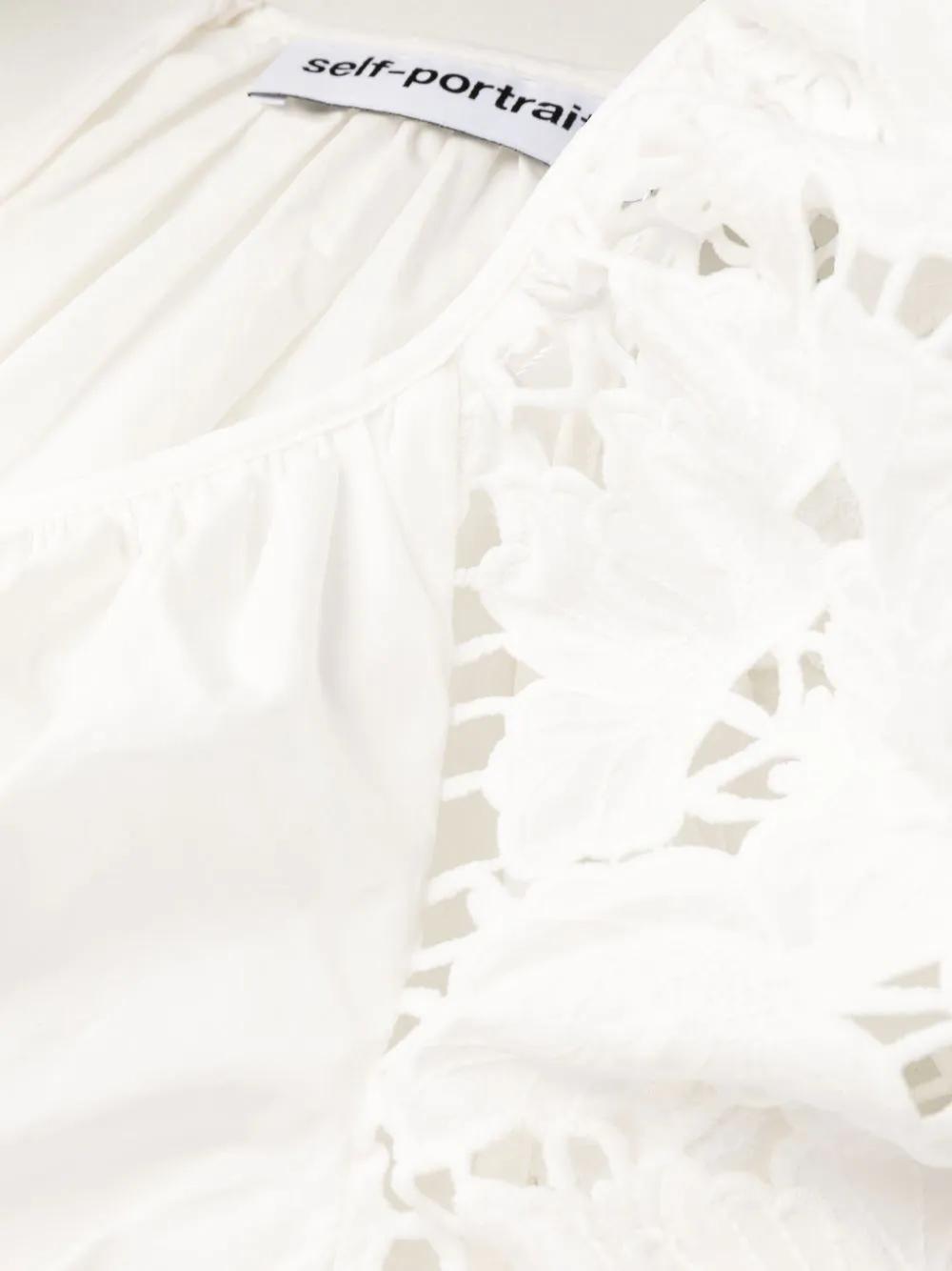 flared lace midi dress Product Image