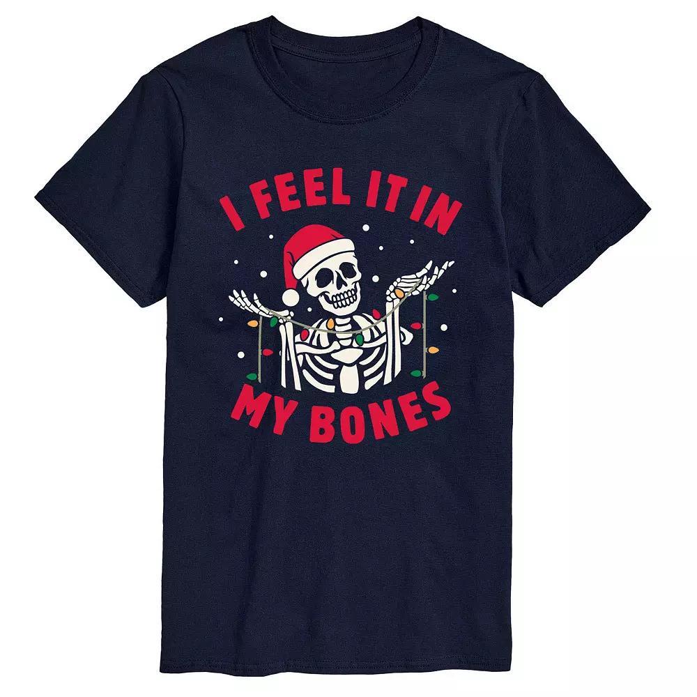 Big & Tall I Feel It In My Bones Tee, Men's, Size: 6XB, Black Product Image