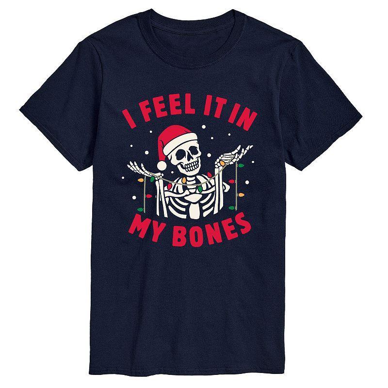 Big & Tall I Feel It In My Bones Tee, Men's, Size: 6XB, Black Product Image